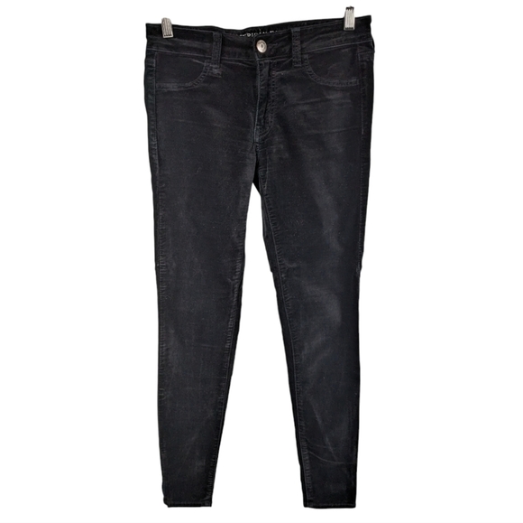 AE Velvet Jegging Style Pants Sz 4R - Picture 1 of 9